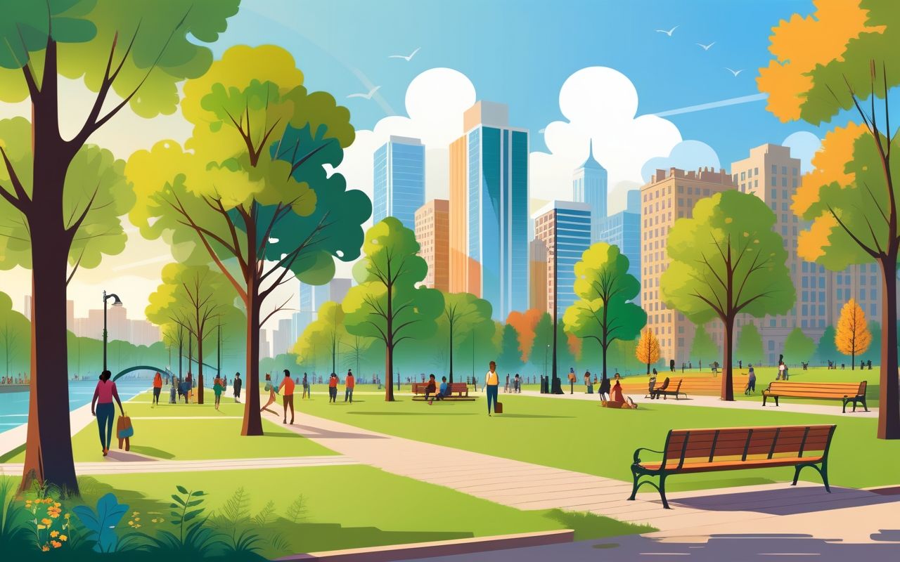 Инвестиции в восстановление городских парков для повышения экологической и социальной ценности